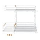 2 Tier Slide Out Under Sink Organizers And Storage Height Adjustable Wooden Handle Pull Out Cabinet Organizer Drawers White - NZHomeware