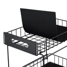 2 - Tier Under - Sink Pull - Out Organizer | No - Drill Sliding Storage Basket Black NZ - NZHomeware