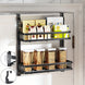 2 Tiers Kitchen Bathroom Pantry Over The Door Hanging Organizer Adjustable Baskets Storage Rack Shampoo Conditioner Body Wash Shelf - NZHomeware