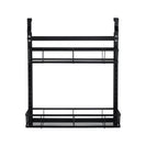 2 Tiers Kitchen Bathroom Pantry Over The Door Hanging Organizer Adjustable Baskets Storage Rack Shampoo Conditioner Body Wash Shelf - NZHomeware