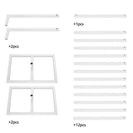 200*200mm White Square Metal Balloon & Wedding Arch Backdrop Stand - NZHomeware