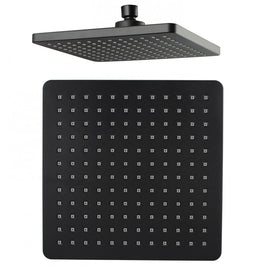 200mm 8'' ABS Square Black Rainfall Shower Head - NZHomeware