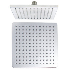 200mm 8 inch ABS Square Chrome Rainfall Shower Head - NZHomeware