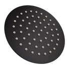 200mm 8 inch Stainless steel Super - slim Round Nero Black Rainfall Shower Head - NZHomeware