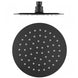 200mm 8 inch Stainless steel Super - slim Round Nero Black Rainfall Shower Head - NZHomeware
