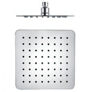200mm 8 inch Stainless steel Super - slim Square Chrome Rainfall Shower Head - NZHomeware