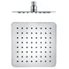 200mm 8 inch Stainless steel Super - slim Square Chrome Rainfall Shower Head - NZHomeware