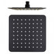 200mm 8 inch Stainless steel Super - slim Square Nero Black Rainfall Shower Head - NZHomeware
