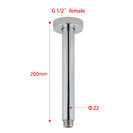 200mm Round Chrome Ceiling Shower Arm - NZHomeware