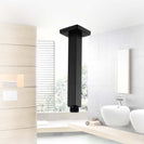 200mm Square Nero Black Ceiling Shower Arm - NZHomeware