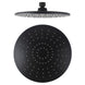 230mm 9 inch ABS Round Nero Black Rainfall Shower Head - NZHomeware