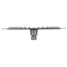 250mm 10 inch Stainless steel Brushed Nickel Super - slim Square Rainfall Shower Head - NZHomeware