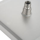 250mm 10 inch Stainless steel Brushed Nickel Super - slim Square Rainfall Shower Head - NZHomeware