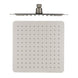 250mm 10 inch Stainless steel Brushed Nickel Super - slim Square Rainfall Shower Head - NZHomeware