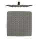 250mm 10 inch Stainless steel Gunmetal Grey Super - slim Square Rainfall Shower Head - NZHomeware