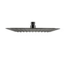 250mm 10 inch Stainless steel Gunmetal Grey Super - slim Square Rainfall Shower Head - NZHomeware