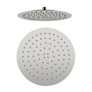 250mm 10 inch Stainless steel Super - slim Round Brushed Nickel Rainfall Shower Head - NZHomeware
