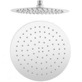 250mm 10 inch Stainless steel Super - slim Round Chrome Rainfall Shower Head - NZHomeware
