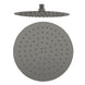 250mm 10 inch Stainless steel Super - slim Round Gunmetal Grey Rainfall Shower Head - NZHomeware