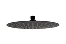 250mm 10 inch Stainless steel Super - slim Round Nero Black Rainfall Shower Head - NZHomeware