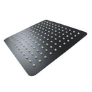 250mm 10 inch Stainless steel Super - slim Square Nero Black Rainfall Shower Head - NZHomeware
