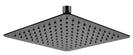 250mm 10 inch Stainless steel Super - slim Square Nero Black Rainfall Shower Head - NZHomeware