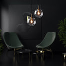 250mm Smoky Glass Round Globe Pendant - NZHomeware