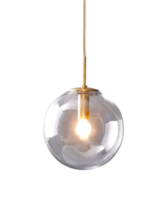 250mm Smoky Glass Round Globe Pendant - NZHomeware