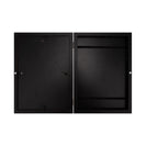 2PCs A4 Wooden Kids Art Frame Children Artwork Display Changeable Front Opening Table Stand Black - NZHomeware