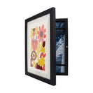 2PCs A4 Wooden Kids Art Frame Children Artwork Display Changeable Front Opening Table Stand Black - NZHomeware