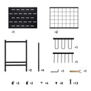 3 Tier Heavy Duty Garden Tool Organizer Rack with Wheels | Metal Rolling Storage Cart for Garage, Yard, Patio, Shed & Indoor/Outdoor Use - NZHomeware