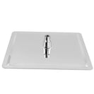 300mm 12 inch Stainless steel Super - slim Square Chrome Rainfall Shower Head - NZHomeware