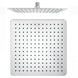 300mm 12 inch Stainless steel Super - slim Square Chrome Rainfall Shower Head - NZHomeware
