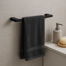 300mm Black Towel Holder | 304 Stainless Steel Wall Mounted Towel Rail NZ - NZHomeware