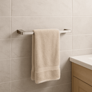 300mm Brushed Nickel Single Towel Holder Rack Stainless Steel 304 - NZHomeware