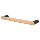 300mm Esperia Black & Rose Gold Single Towel Holder Stainless Steel 304 Wall Mounted - NZHomeware