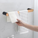 300mm Esperia Black & Rose Gold Single Towel Holder Stainless Steel 304 Wall Mounted - NZHomeware