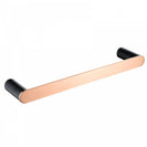 300mm Esperia Black & Rose Gold Single Towel Holder Stainless Steel 304 Wall Mounted - NZHomeware