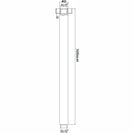 300mm Round Brushed Yellow Gold Ceiling Shower Arm - NZHomeware
