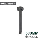 300mm Round Gunmetal Grey Ceiling Shower Arm - NZHomeware