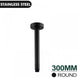 300mm Round Nero Black Ceiling Shower Arm - NZHomeware