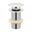 32/40mm Bathroom Chrome Mushroom Solid Brass Basin Pop Up Waste NO Overflow - NZHomeware