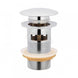 32/40mm Bathroom Chrome Mushroom Solid Brass Basin Pop Up Waste with Overflow - NZHomeware
