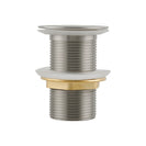 32/40mm Brushed Nickel Solid Brass Basin Pop Up Waste NO Overflow - NZHomeware