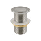 32/40mm Brushed Nickel Solid Brass Basin Pop Up Waste NO Overflow - NZHomeware