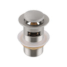 32/40mm Brushed Nickel Solid Brass Basin Pop Up Waste with Overflow - NZHomeware