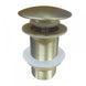 32/40mm Brushed Yellow Gold Mushroom Solid Brass Basin Pop Up Waste NO Overflow - NZHomeware