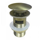 32/40mm Brushed Yellow Gold Mushroom Solid Brass Basin Pop Up Waste with Overflow - NZHomeware