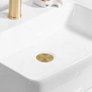 32/40mm Brushed Yellow Gold Solid Brass Basin Pop Up Waste NO Overflow - NZHomeware