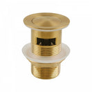32/40mm Brushed Yellow Gold Solid Brass Basin Pop Up Waste with Overflow - NZHomeware